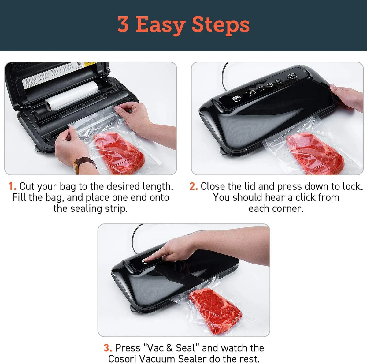 DUTRIEUX Vacuum Sealer Machine with Jar Sealer & Cutter