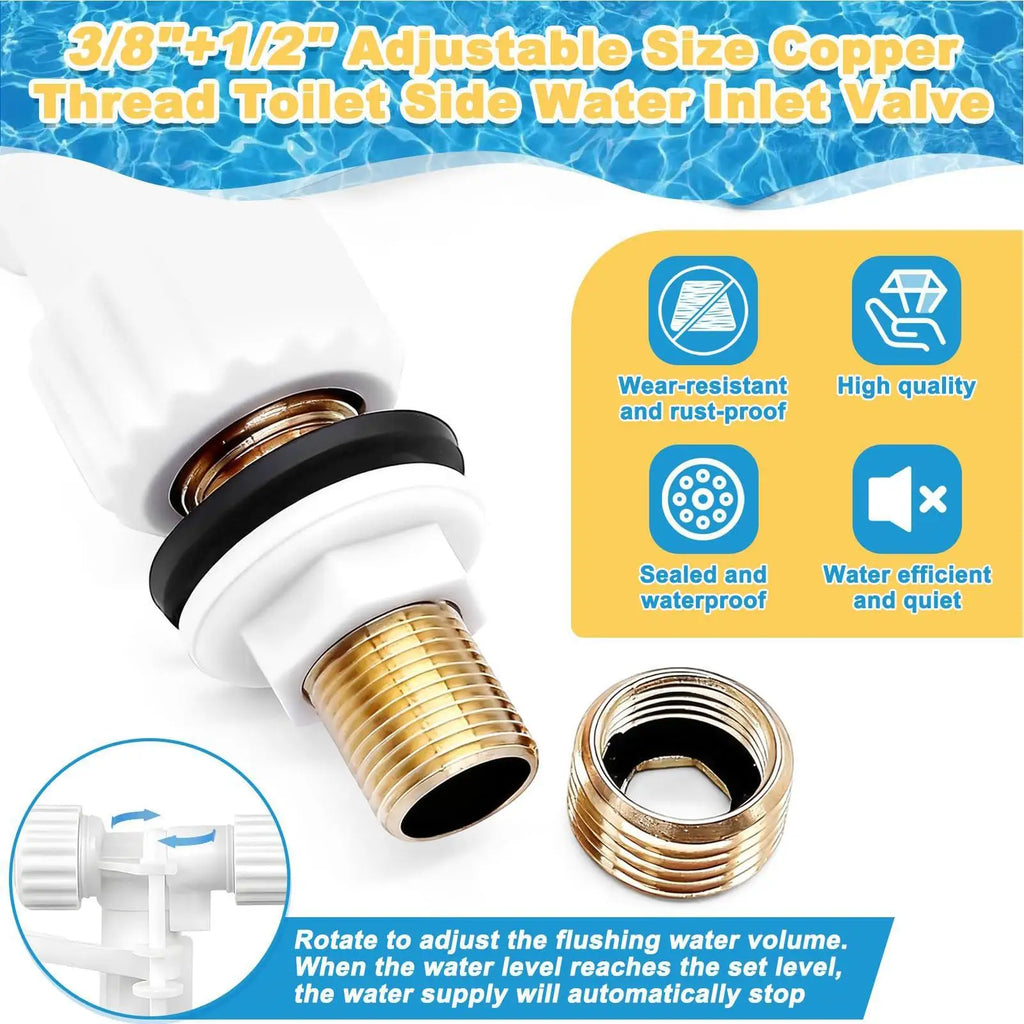 Toilet Flush Valve Replacement Kit – Brass, Leak-Proof