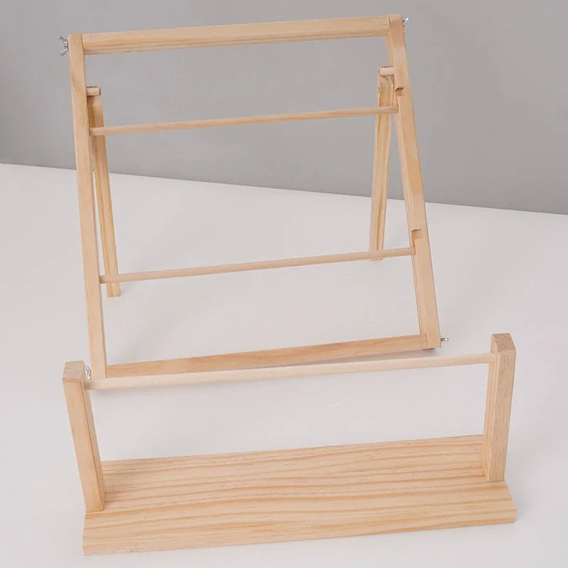 Bamboo Ribbon Storage Display Rack – Yarn & Spool Organizer