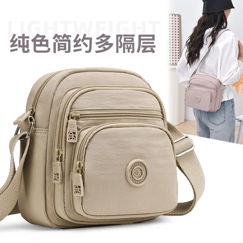 Women's Multi-Layer Crossbody Bag – Large Capacity Satchel