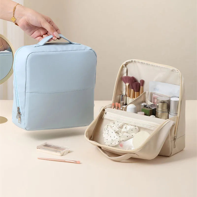 Standing PU Leather Makeup Brush Organizer | Large Capacity