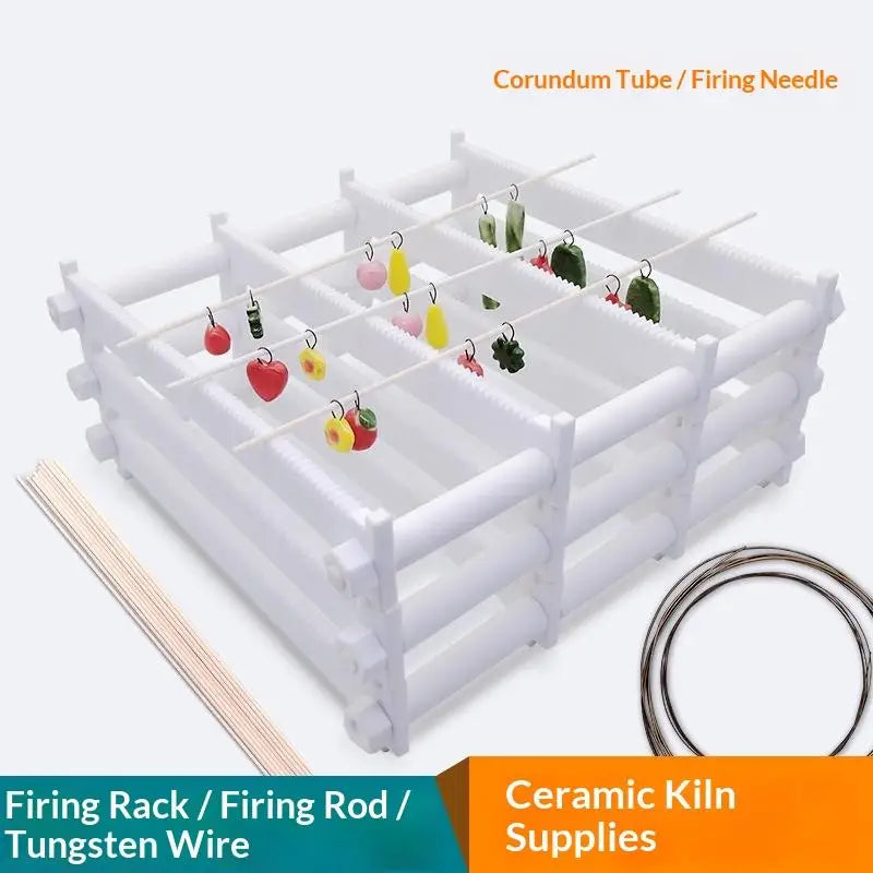 10PCS Ceramic Kiln Hanging Rack Firing Rods for Pottery Beads