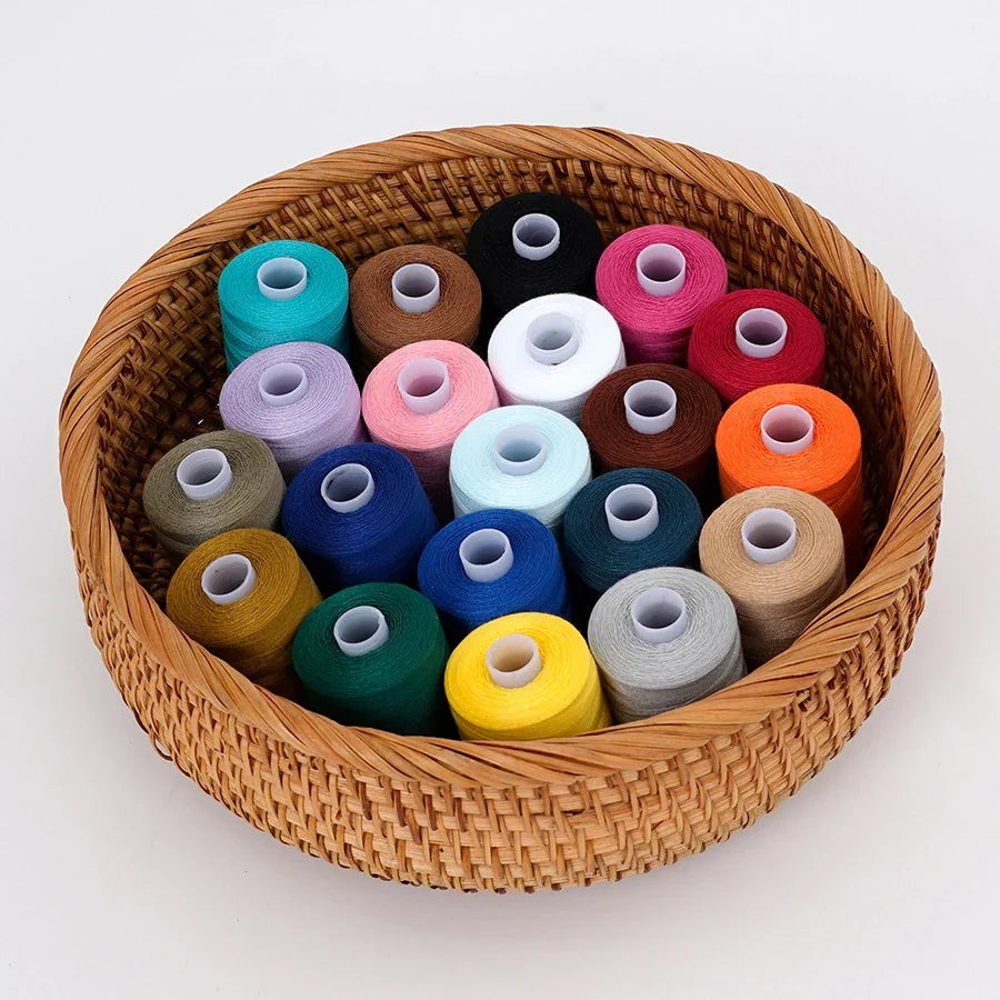 20-Piece Polyester Sewing Thread Kit – 1000 Yards Each