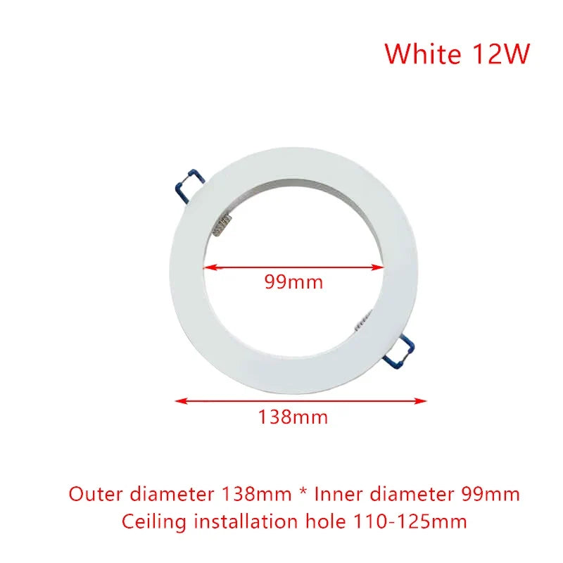 White LED Downlight Adapter Rings – Hole Enlarger & Spotlight Frames