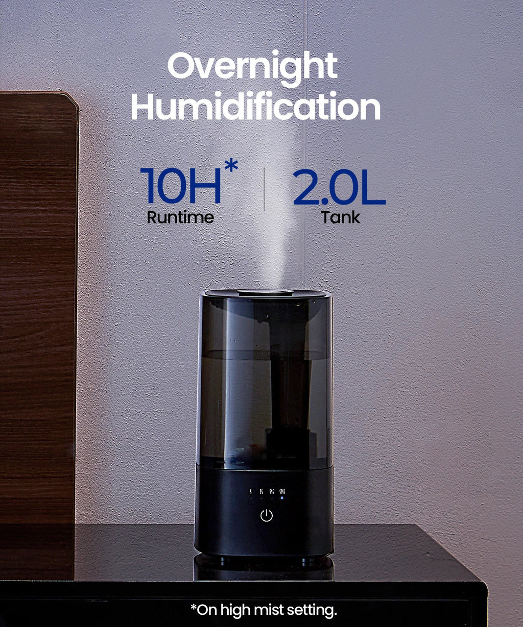 Mini Portable Cool Mist Ultrasonic Humidifier – 2L Office