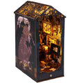 DIY Book Nook Kit 3D Wooden Puzzle with LED Light | Miniature