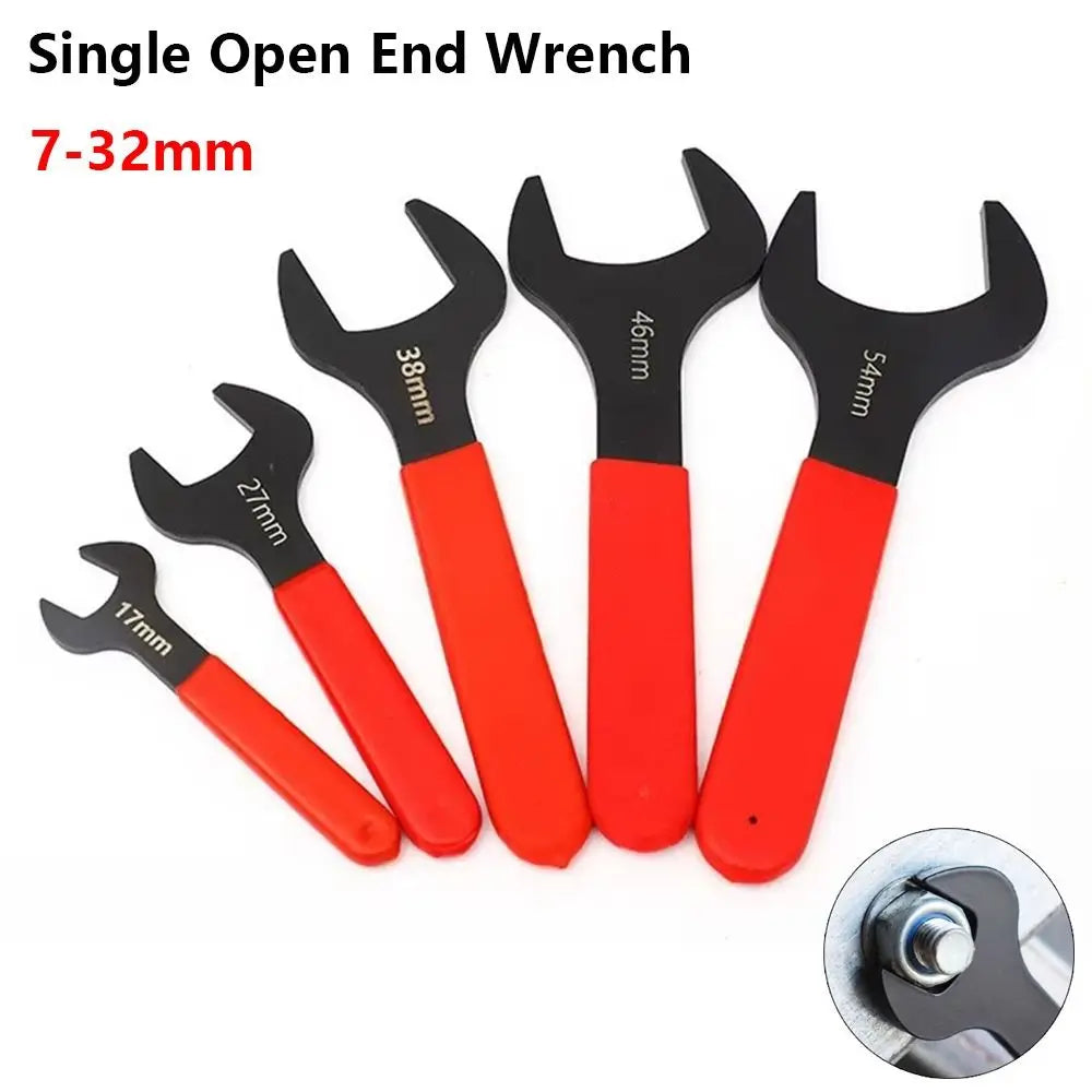 Thin Single Open End Wrench 15° Offset 7-32mm Metric Spanner