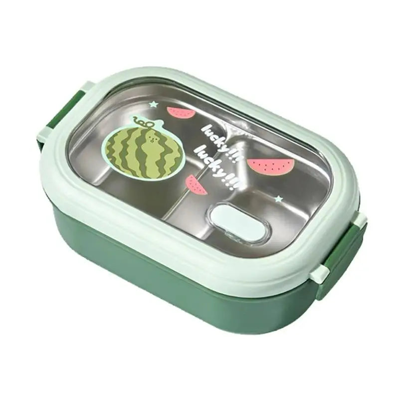 Stainless Steel Divided Bento Lunch Box – Leak-Proof, Large