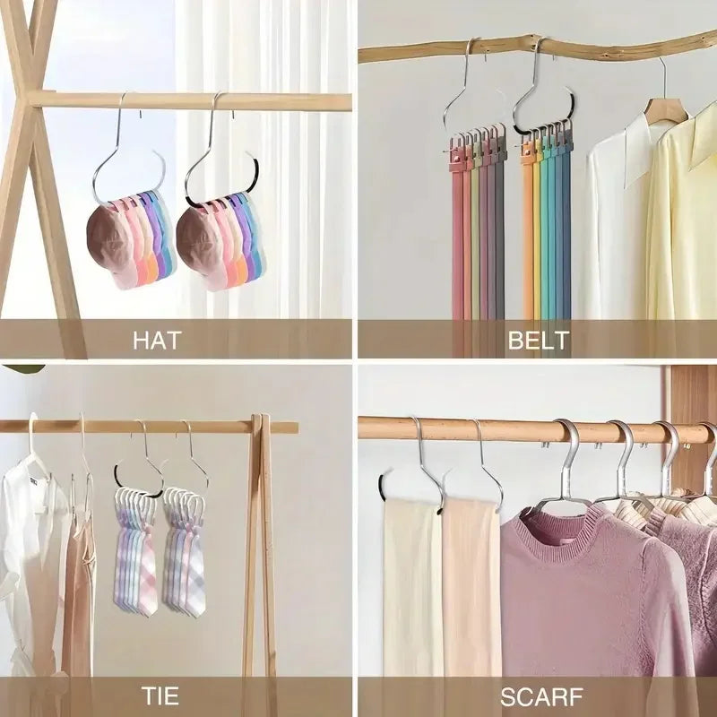 5-Pack Wall Mount Baseball Cap Rack & Hat Hanger Organizer