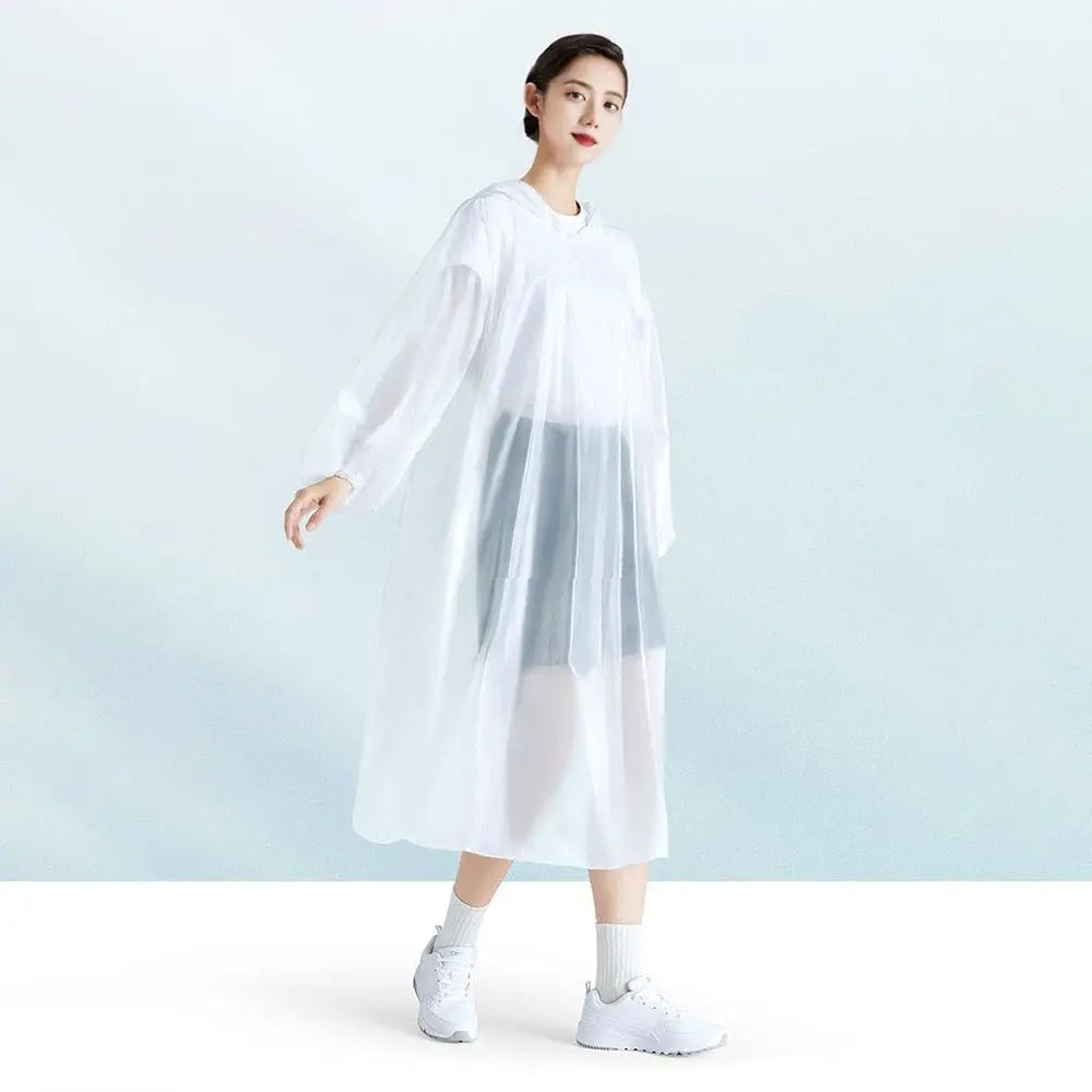 Disposable Hooded Raincoat – Unisex Waterproof Emergency Cover