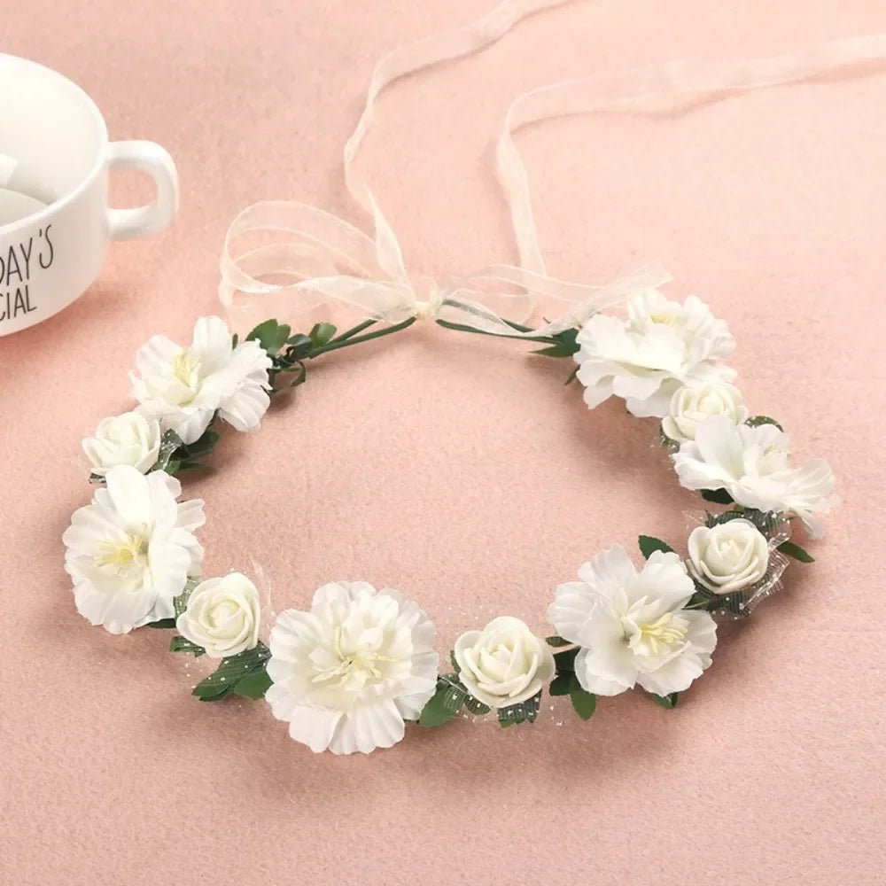 Handmade Flower Crown Wreath – Boho Floral Hair Accessory
