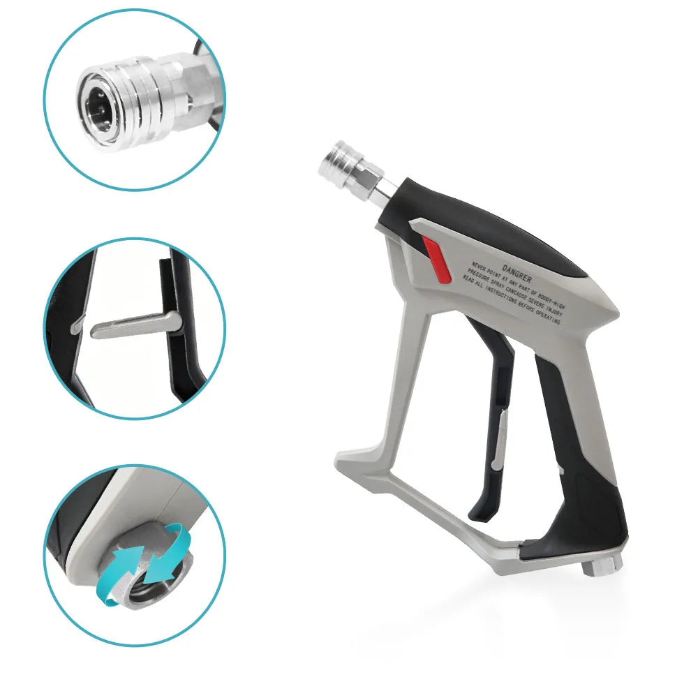 Stainless Steel High Pressure Car Wash Water Gun | Quick Connect