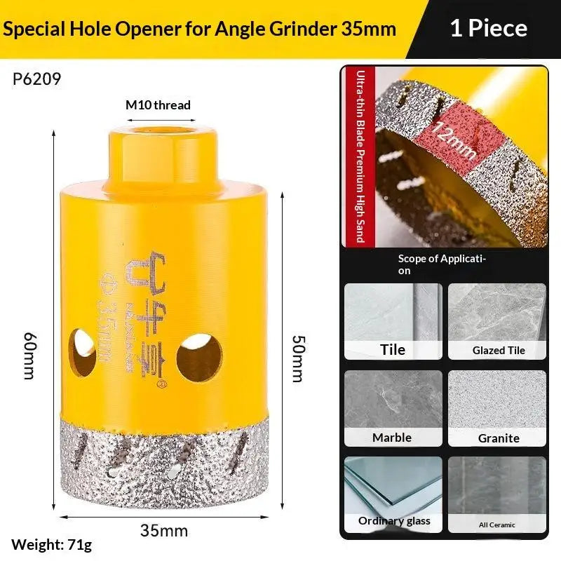 M10 Diamond Drill Bit for Angle Grinder – Dry Cut Tile & Stone