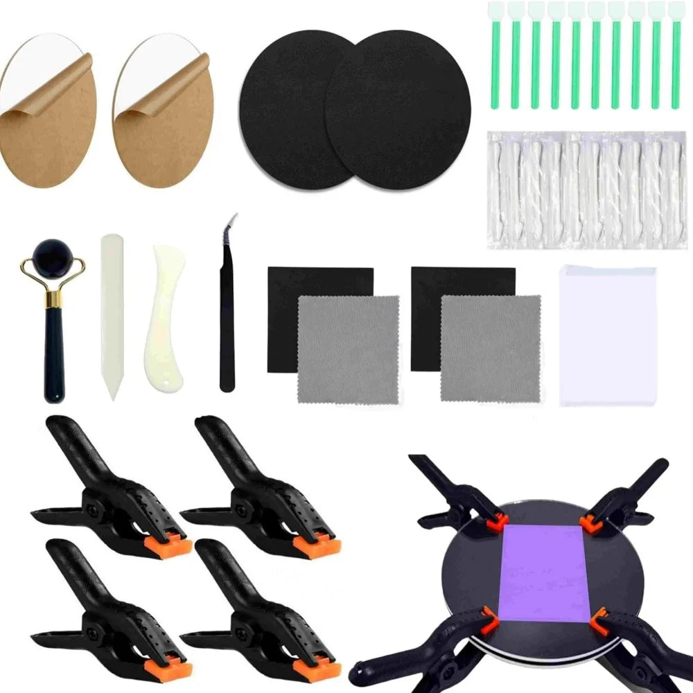 86pc Card Flattening & Cleaning Kit for Collectible Cards