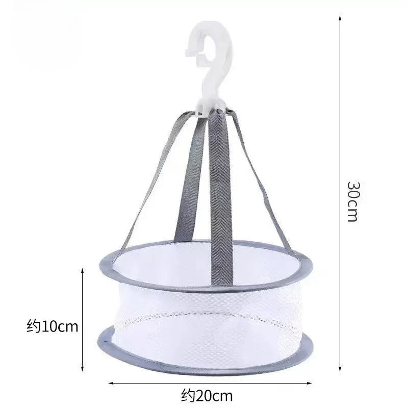 Windproof No-Mark Hanging Clips with Storage Basket | Colorful