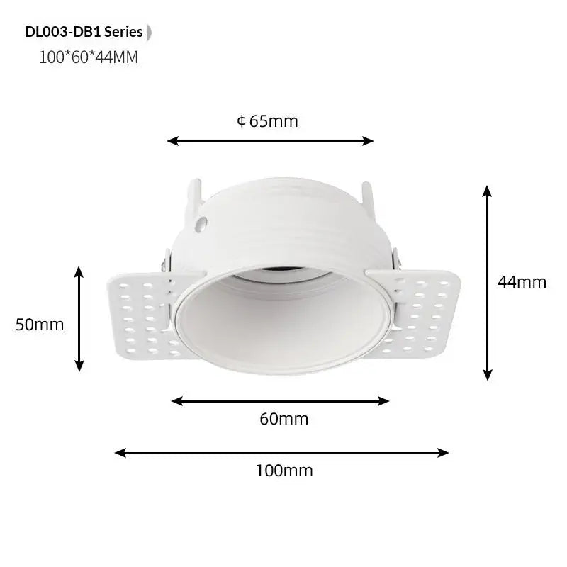 Trimless Recessed LED Downlight GU10 MR16 Anti-Glare Spotlight