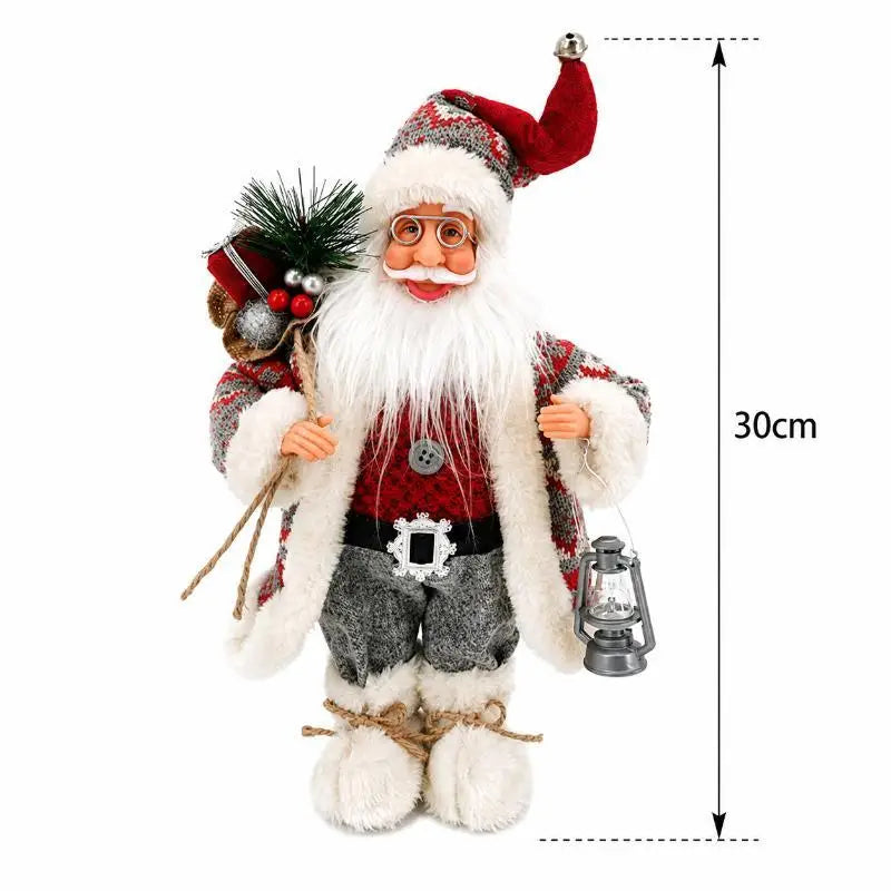 Santa Claus Standing Figurine – Handcrafted Christmas Decor