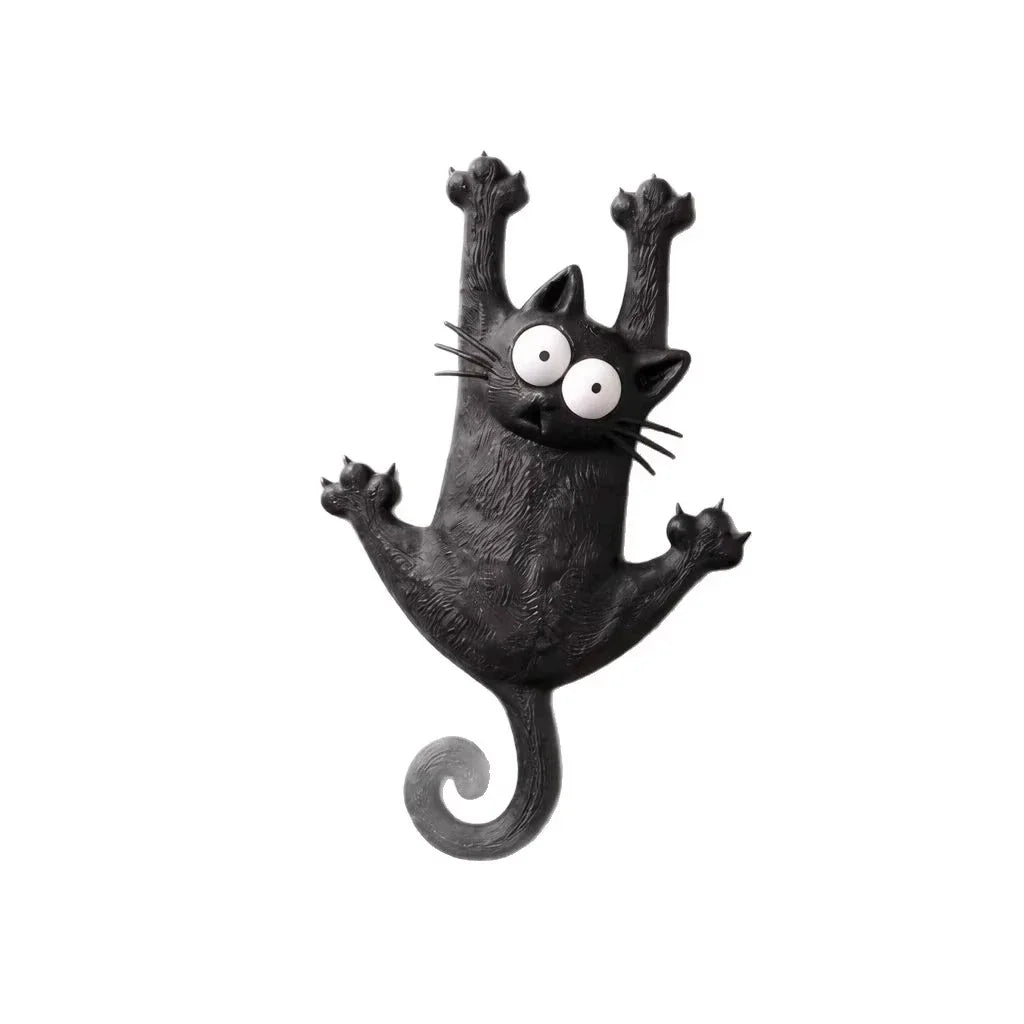 Cute Hanging Cat Refrigerator Magnet – Fun Kitchen Decoration