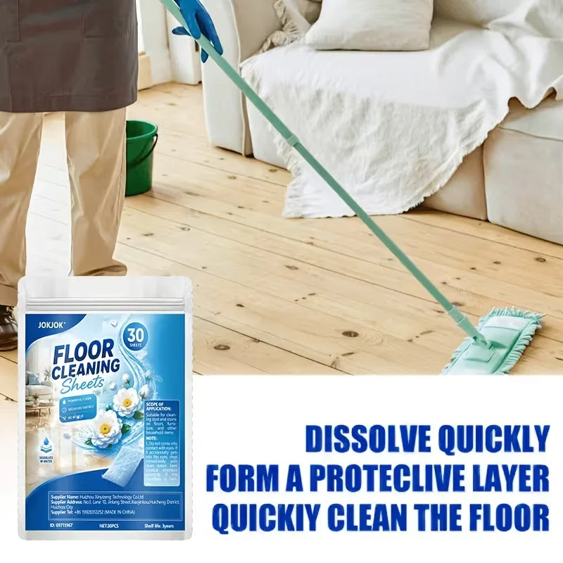 JOKJOK 30-Pack Concentrated Floor Cleaning Wipes – Hardwood