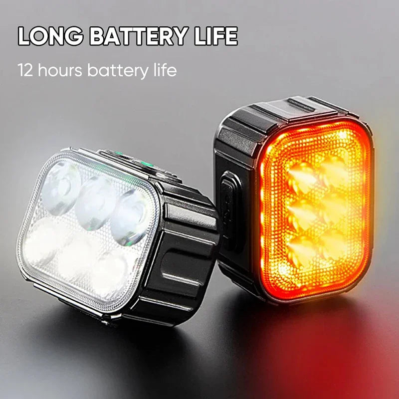 LED Bike Light Set | Type-C Rechargeable Front & Rear Lights