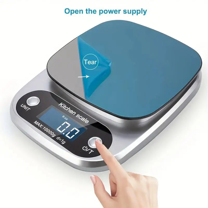 10kg LCD Kitchen Scale – Precise Gram Scale for Food & Baking