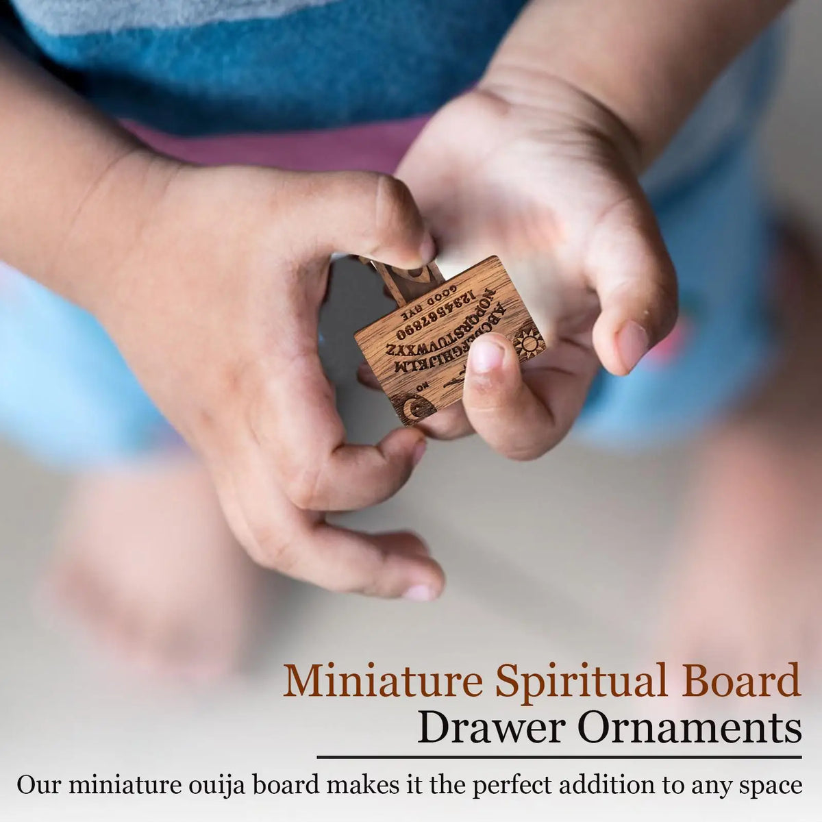 Mini Wooden Ouija Board Miniature with Drawer & Planchette