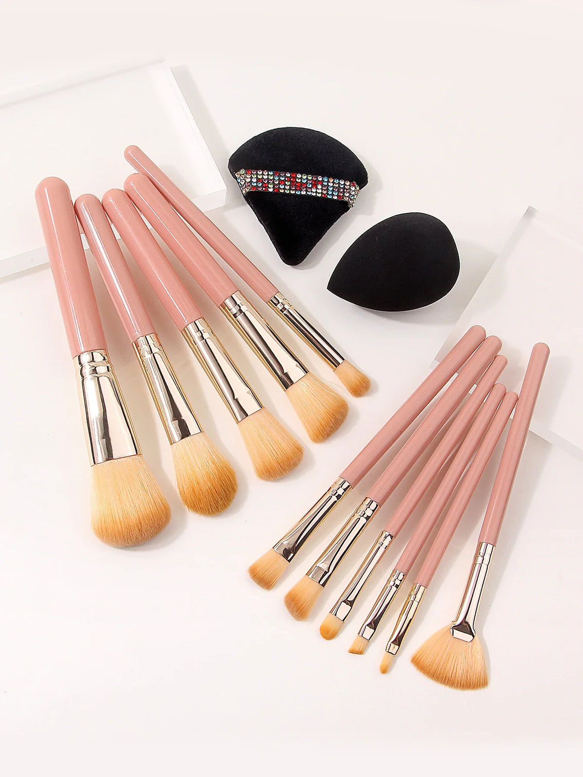 13-Piece Soft Fluffy Makeup Brush Set – Foundation & Eyeshadow