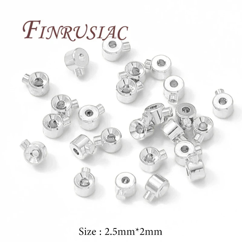 18K Gold Plated Crimp End Beads 2.5mm 3mm | Jewelry Making