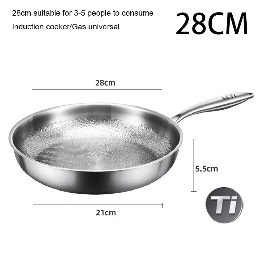Nixie Pure Titanium Non-Stick Pan – Even Heat, Scratch-Resistant
