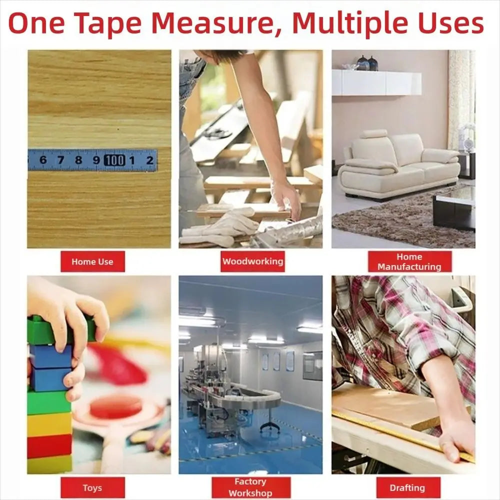 Self-Adhesive Stainless Steel Measuring Tape 12MM 1–3M