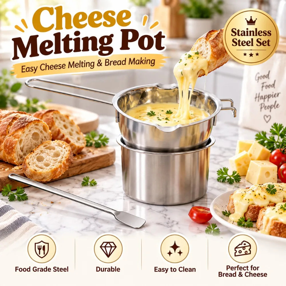 3-Piece Stainless Steel Double Boiler Melting Pot Set