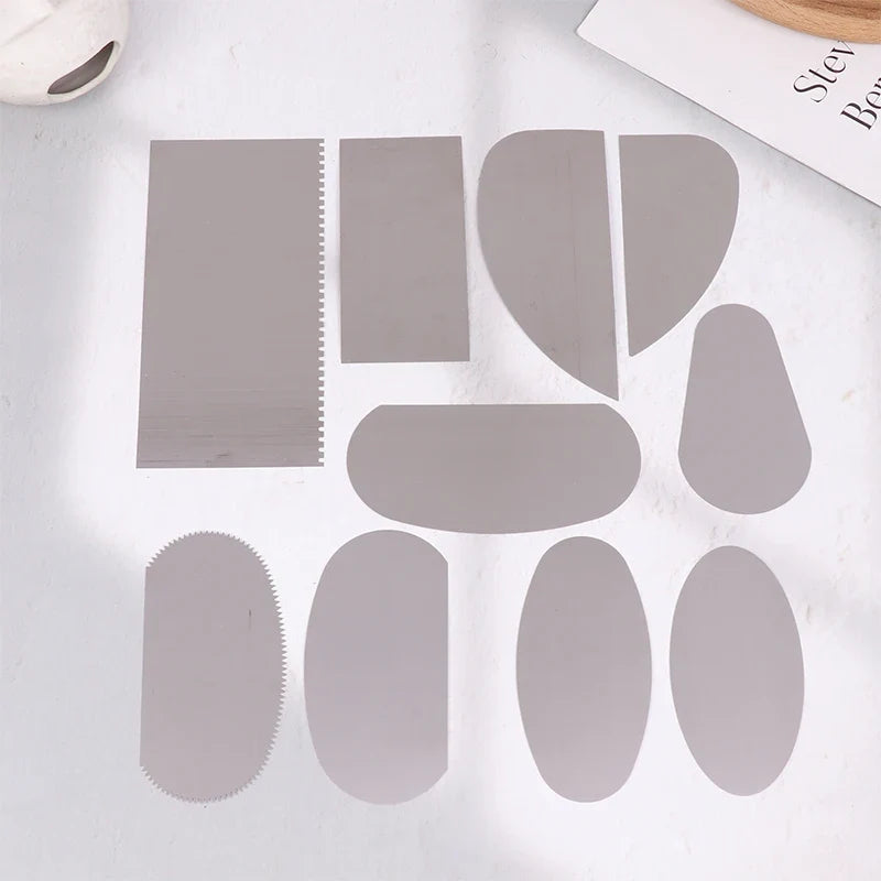 10-Piece Stainless Steel Clay Sculpting & Pottery Scraper Set