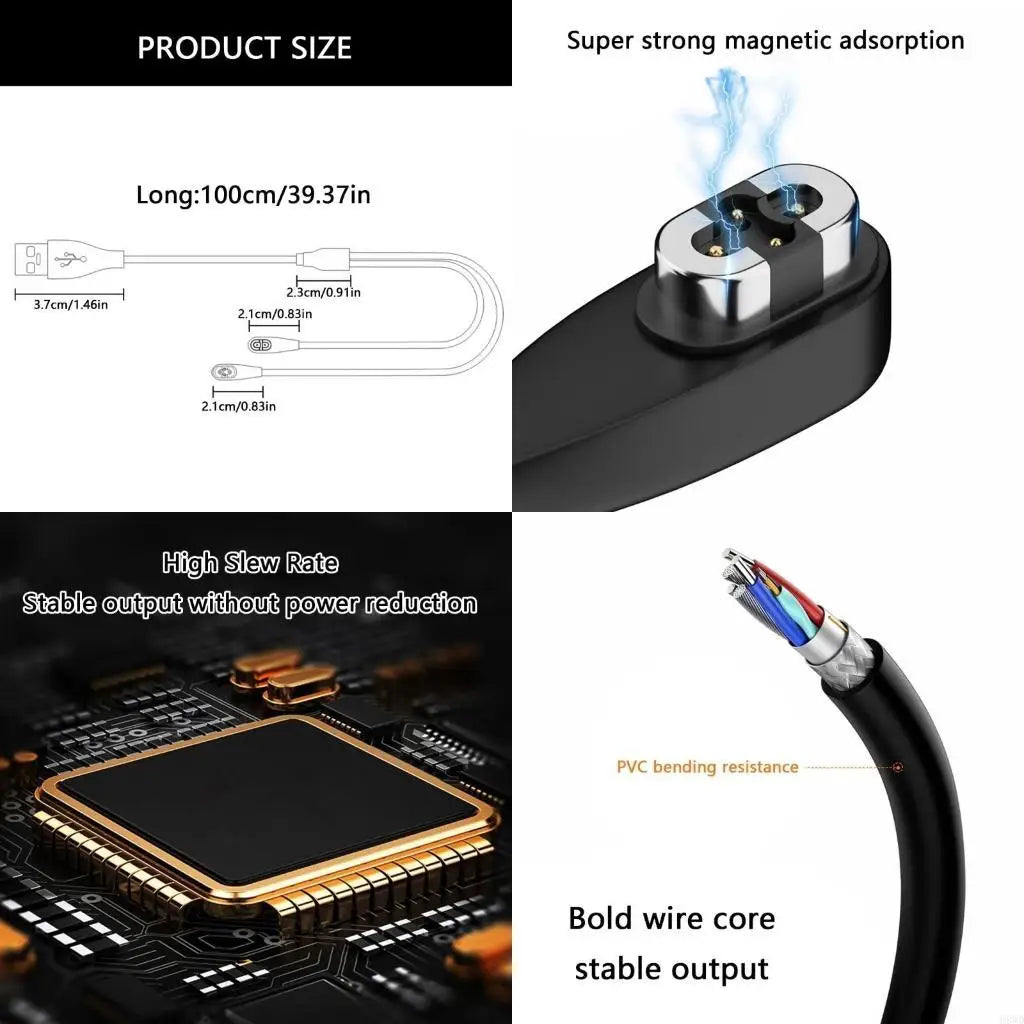 USB to USB-C Charging Cable for Headphones – 100cm Fast Charge