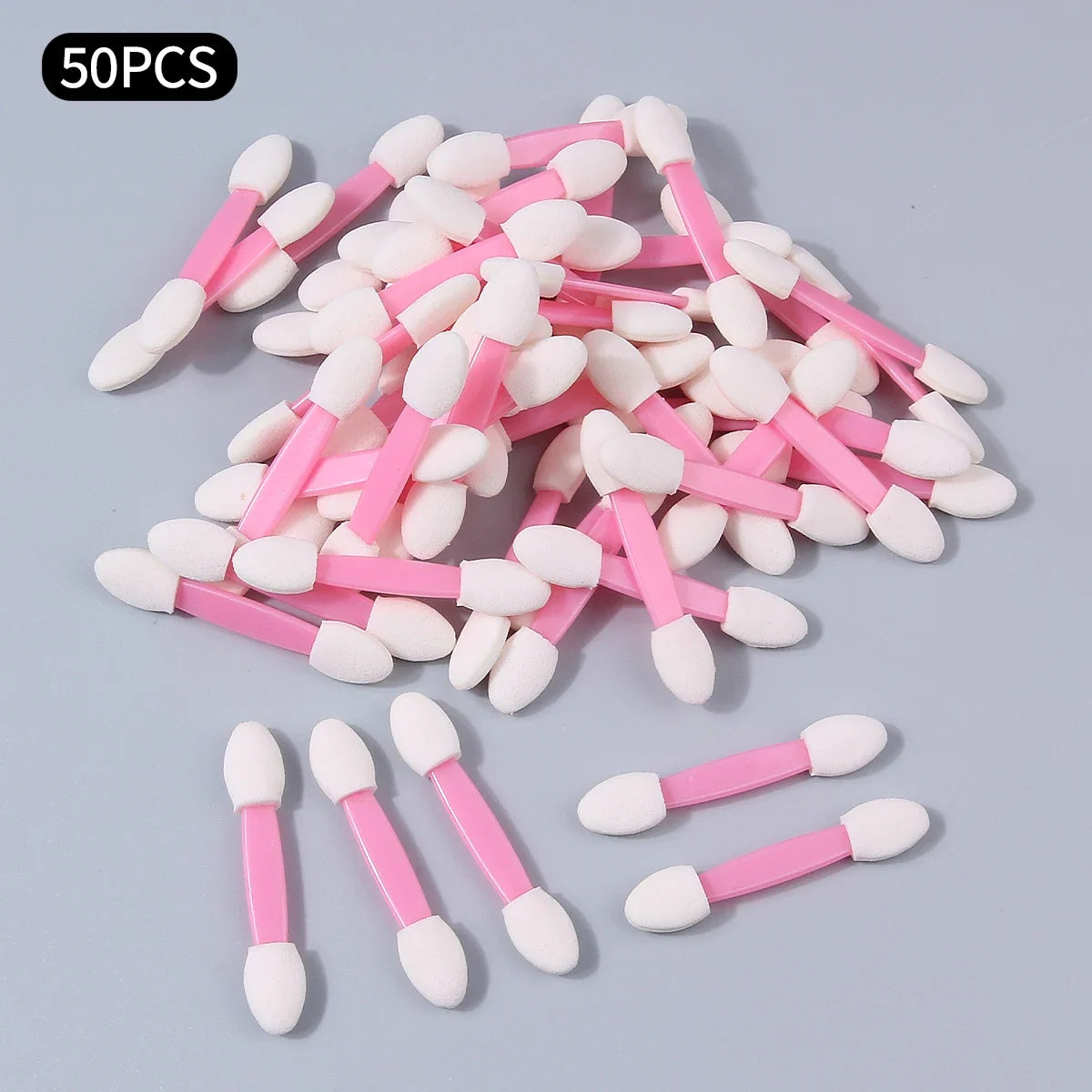 50Pcs Disposable Double-End Sponge Eyeshadow Applicators