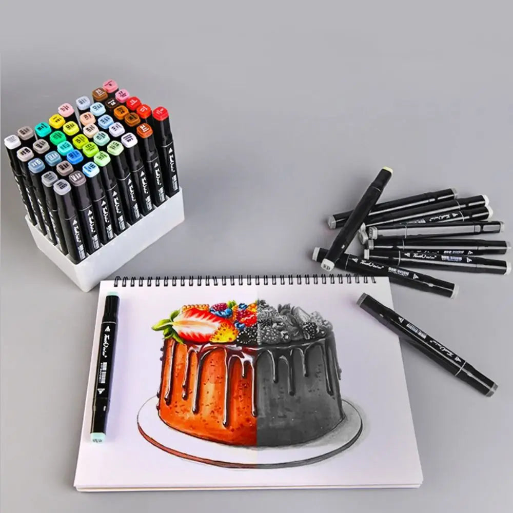 30-Slot Pen & Marker Holder Desk Organizer Stand – White