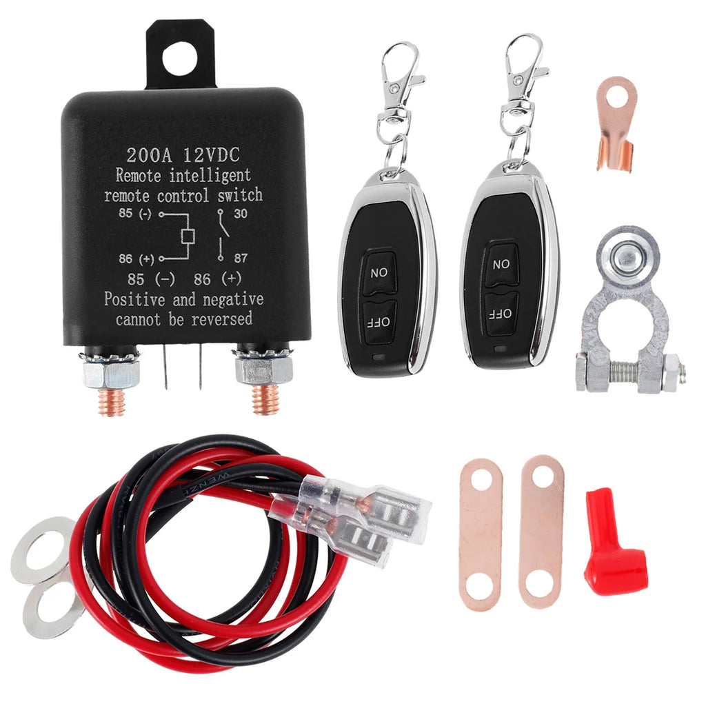 12V 200A Remote Battery Disconnect Switch – 2 Key Fobs