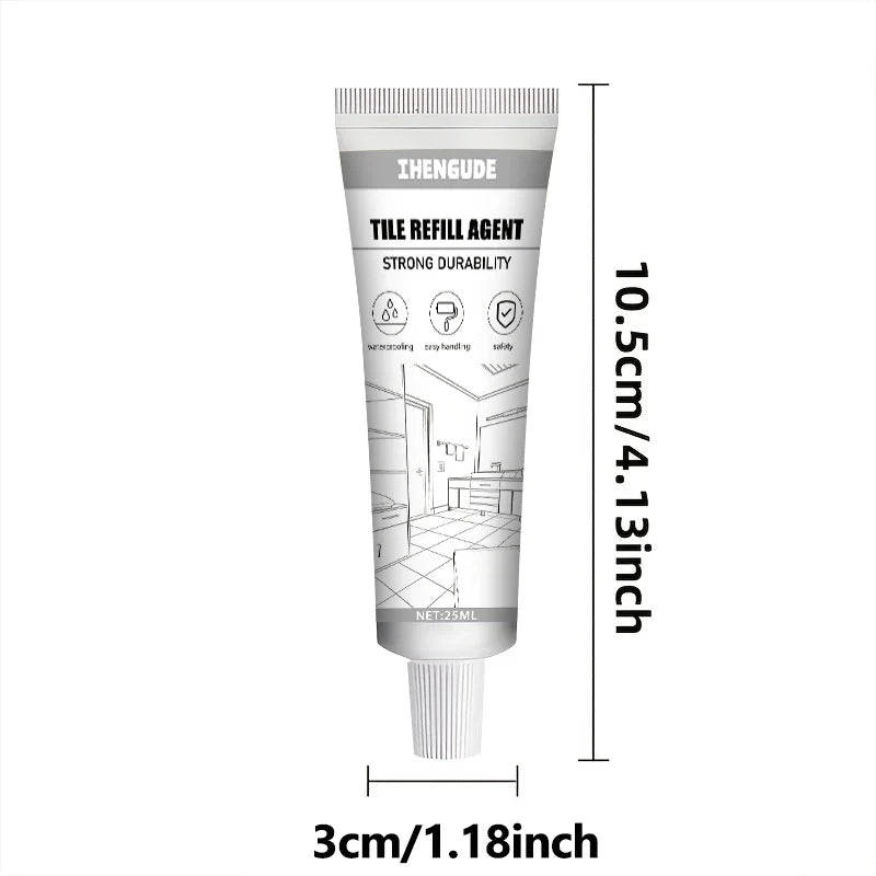 White Tile Grout & Waterproof Sealant – Floors, Walls, Countertops