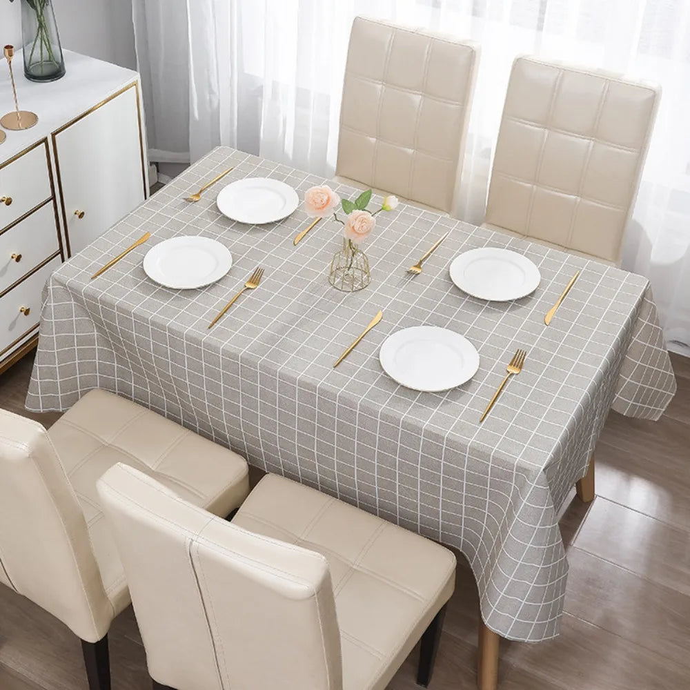 PEVA Waterproof Tablecloth – Floral Rectangle Table Cover