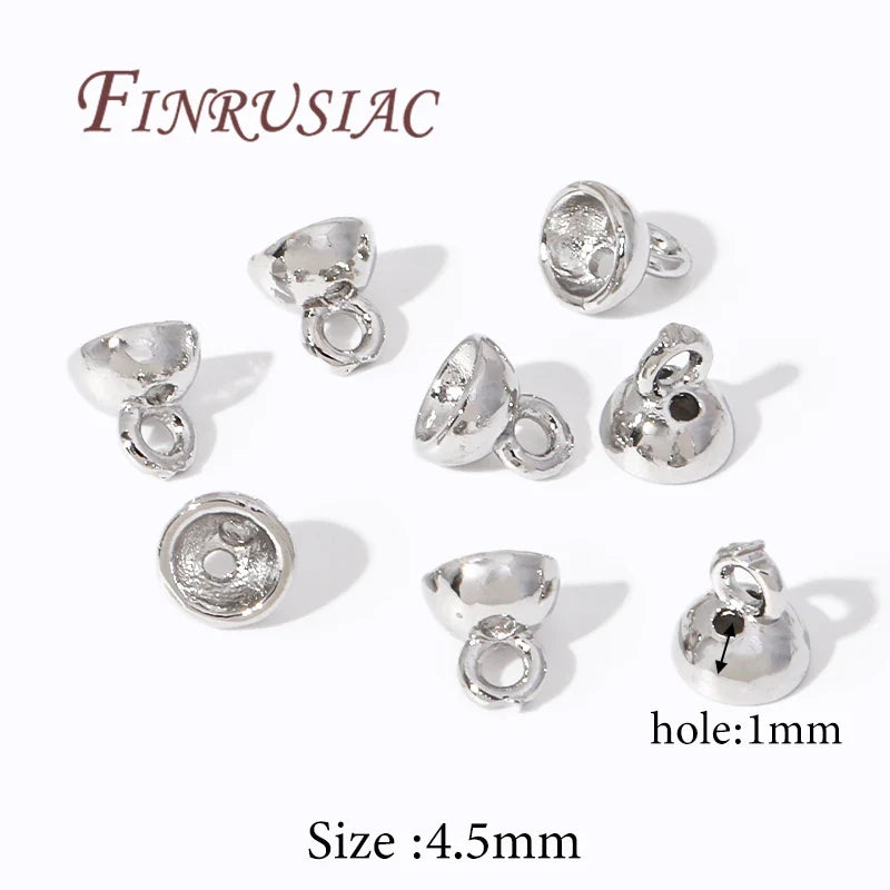 18K Gold Plated Crimp Beads Cover | DIY Jewelry Making Findings