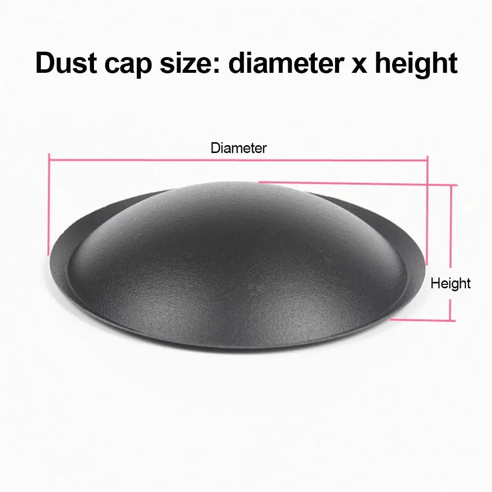 PP Black Speaker Dust Cap 30–150mm Woofer Cone Cover