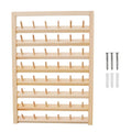 Wooden Wall Spindle Rack – Thread Spool & Hair Accessory Organizer