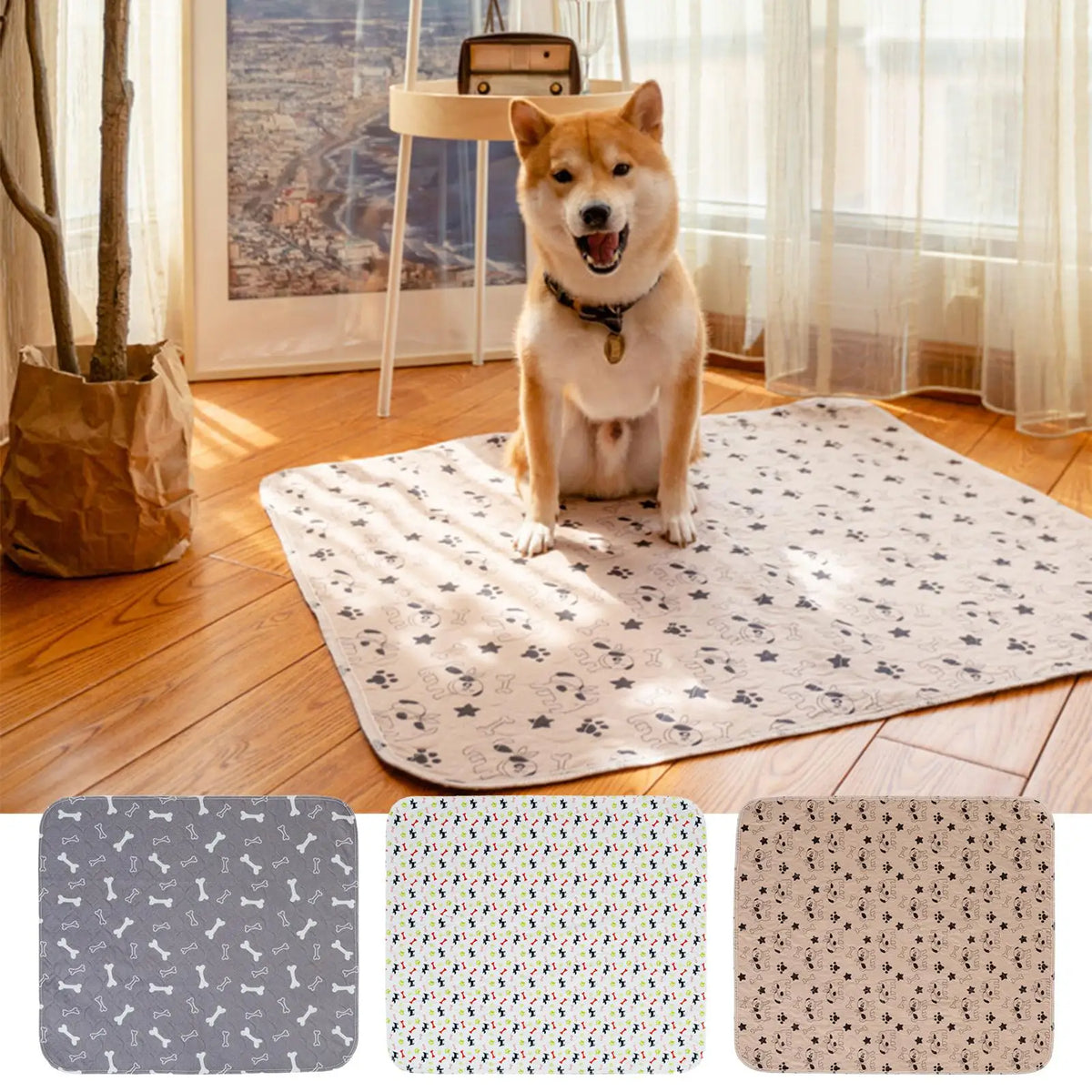 Reusable Dog Pee Pads – Washable Waterproof Training Mat