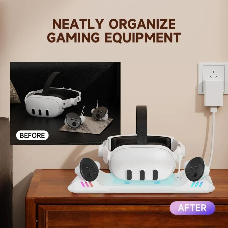 VR Controller Charging Station for 3/3S Headsets | Fast Charge
