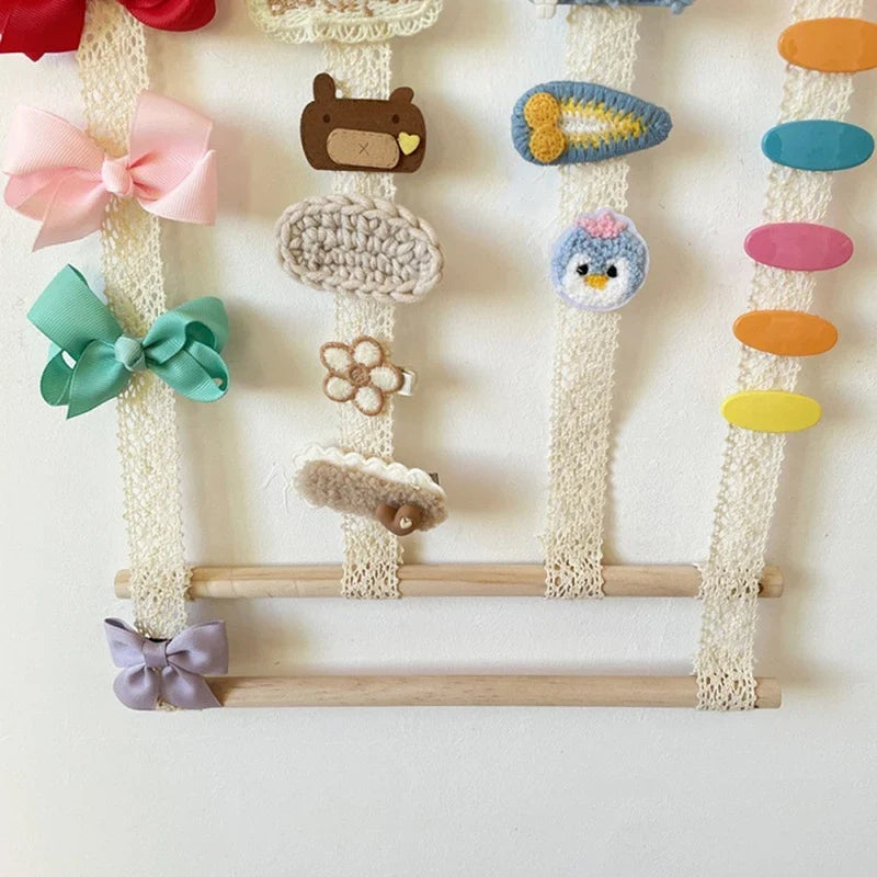 Wall-Mounted Hair Accessories Storage Rack – Clips & Headbands