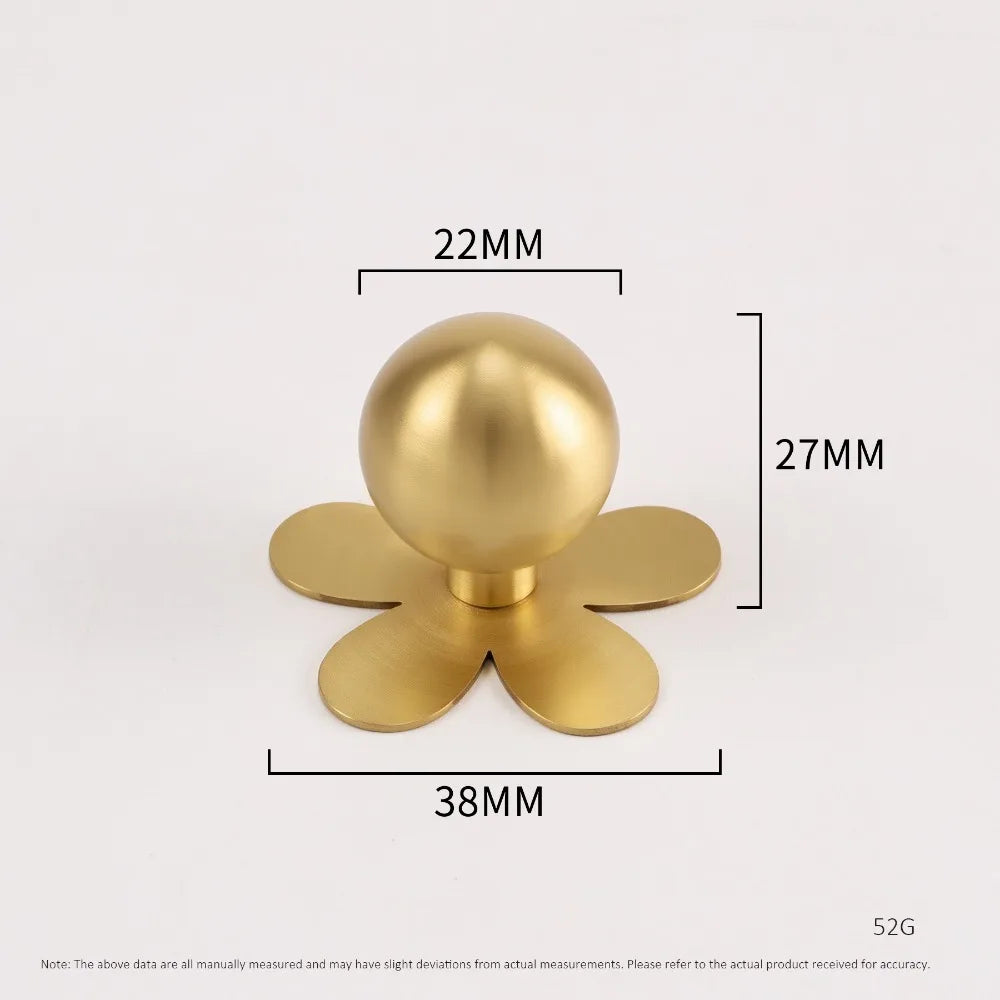 Brass Cabinet Pull with Backplate | Minimalist Gold Drawer Handle