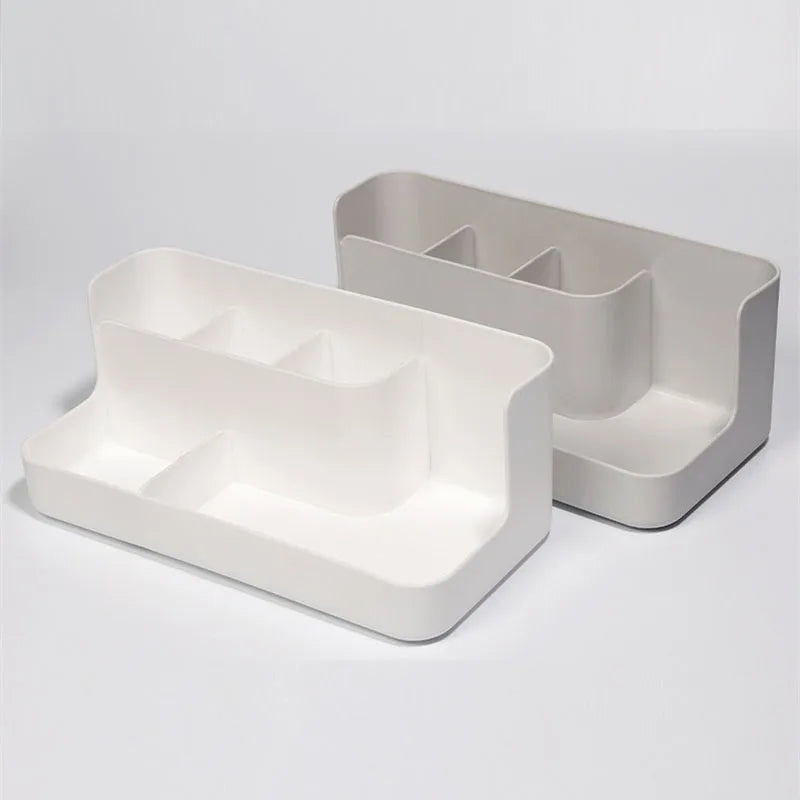 Multi-Compartment Makeup Organizer | Desktop Storage Box
