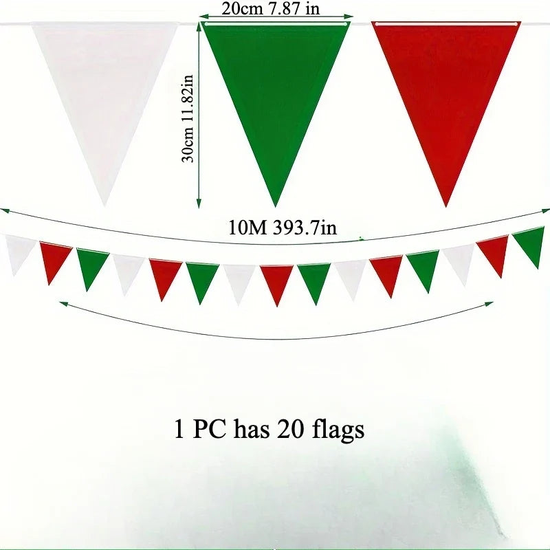 Patriotic Red White Blue Pennant Bunting Banner | 4th of July