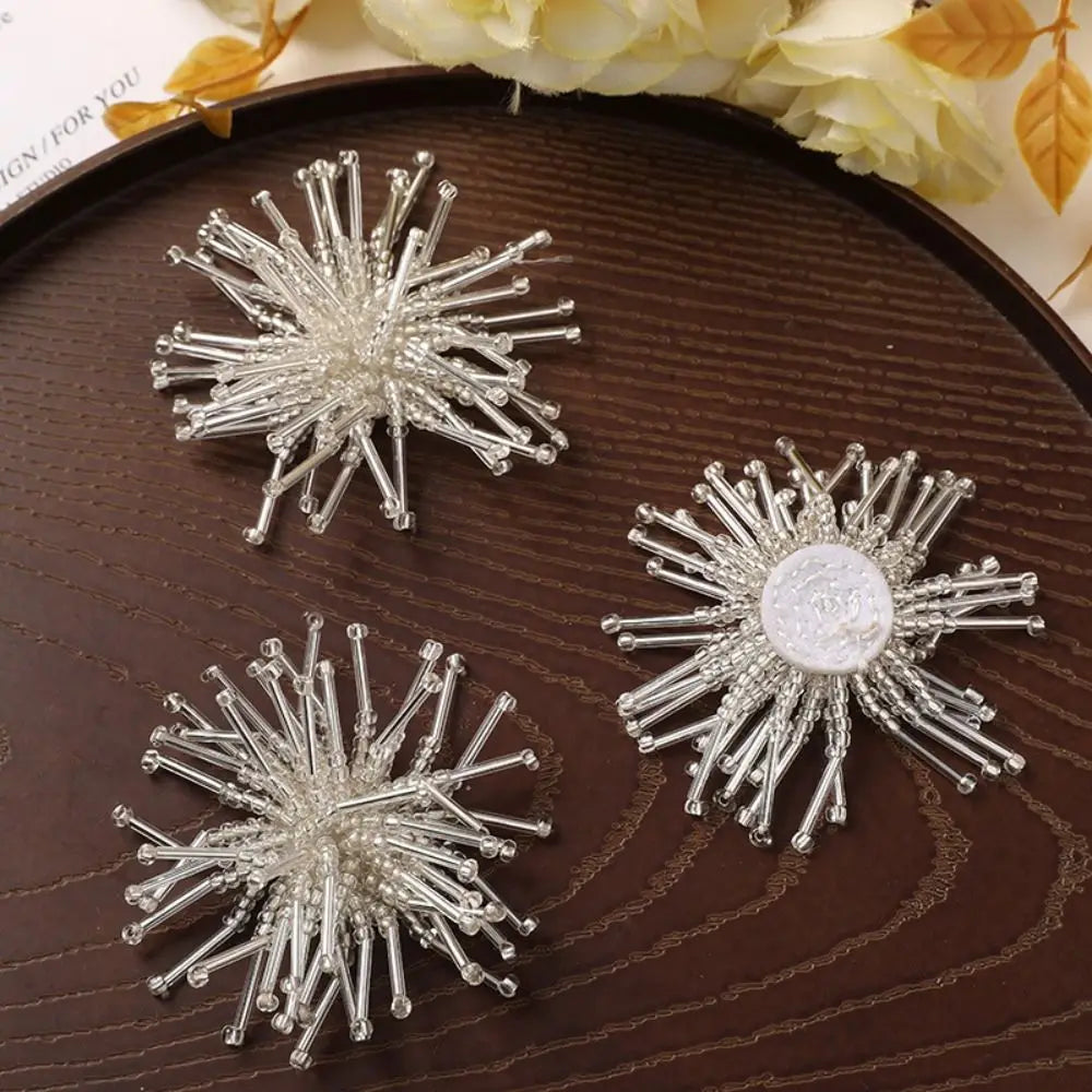 3D Handmade Flower Beads Sew-On Patch | Fabric Applique