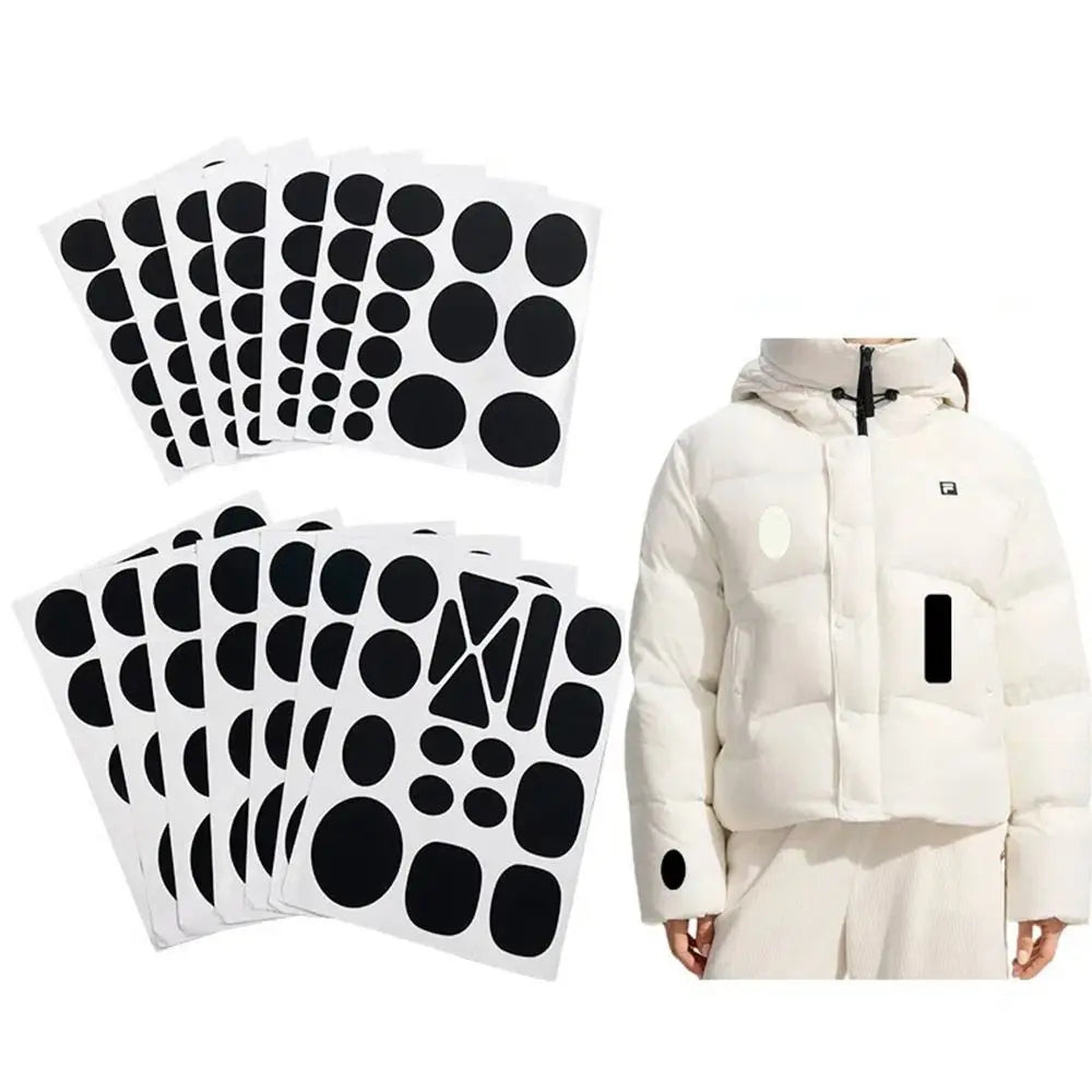 Self Adhesive Iron-On Black Patch – DIY Jacket Repair 24.5x14.5cm
