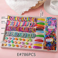 Colorful Bow & Flower Elastic Hair Bands Set for Girls Kids